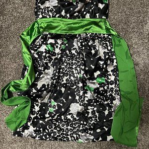 Strapless Floral type print Dress